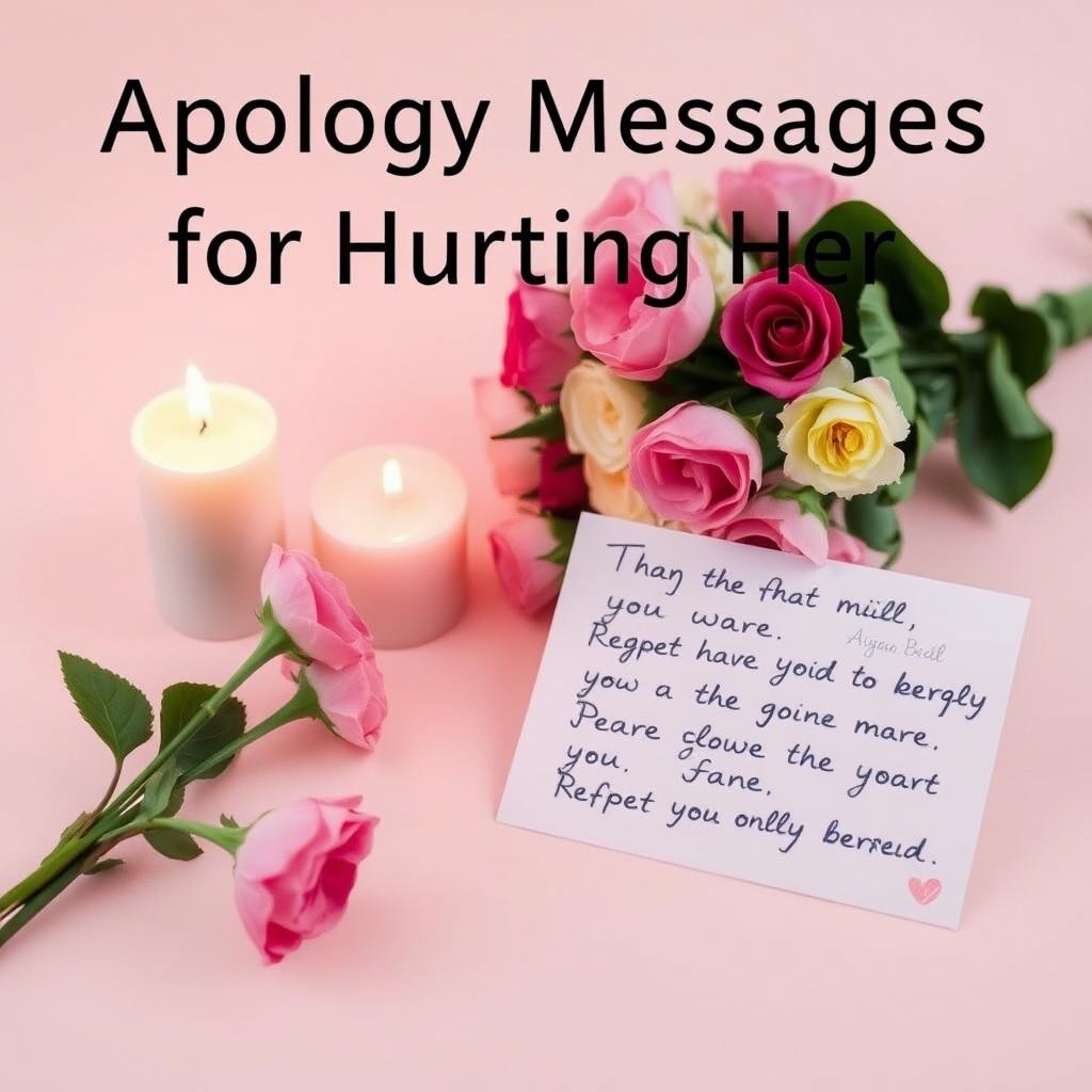 Apology Messages for Hurting Her