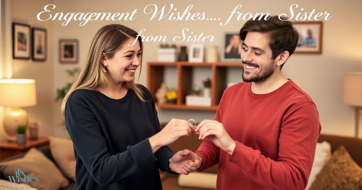 Engagement Wishes for Brother from Sister