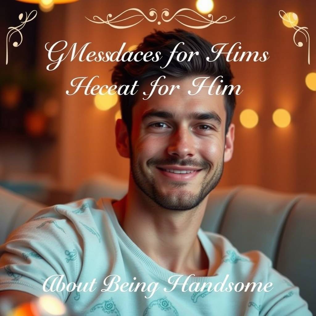 Good Evening Messages for Him About Being Handsome