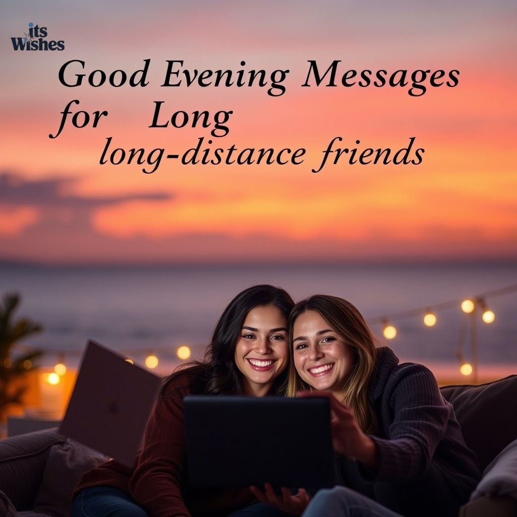 Good Evening Messages for Long-Distance Friends