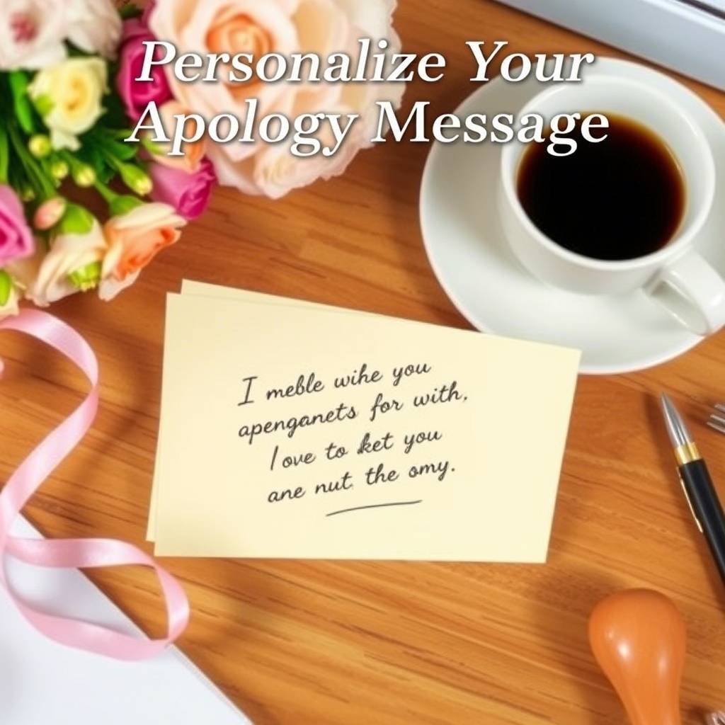How to Personalize Your Apology Message