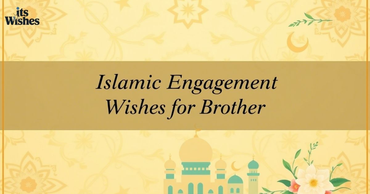 Islamic Engagement Wishes for Brother