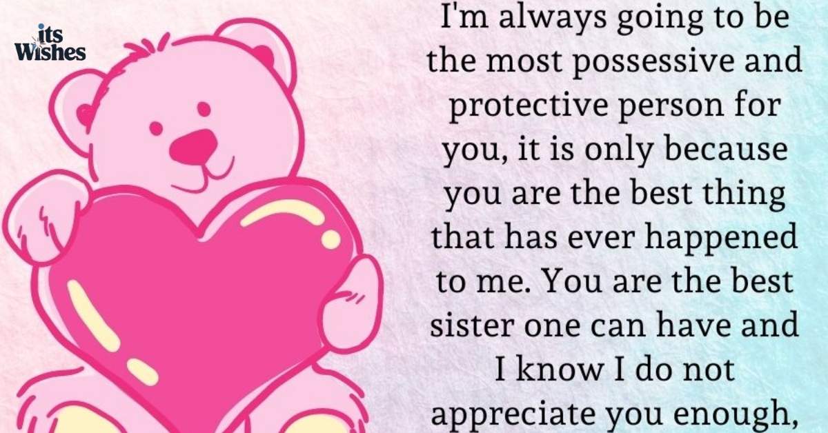 Long Thank You Messages for Sister