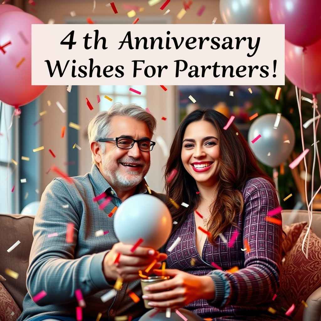 4th Anniversary Wishes For Partners