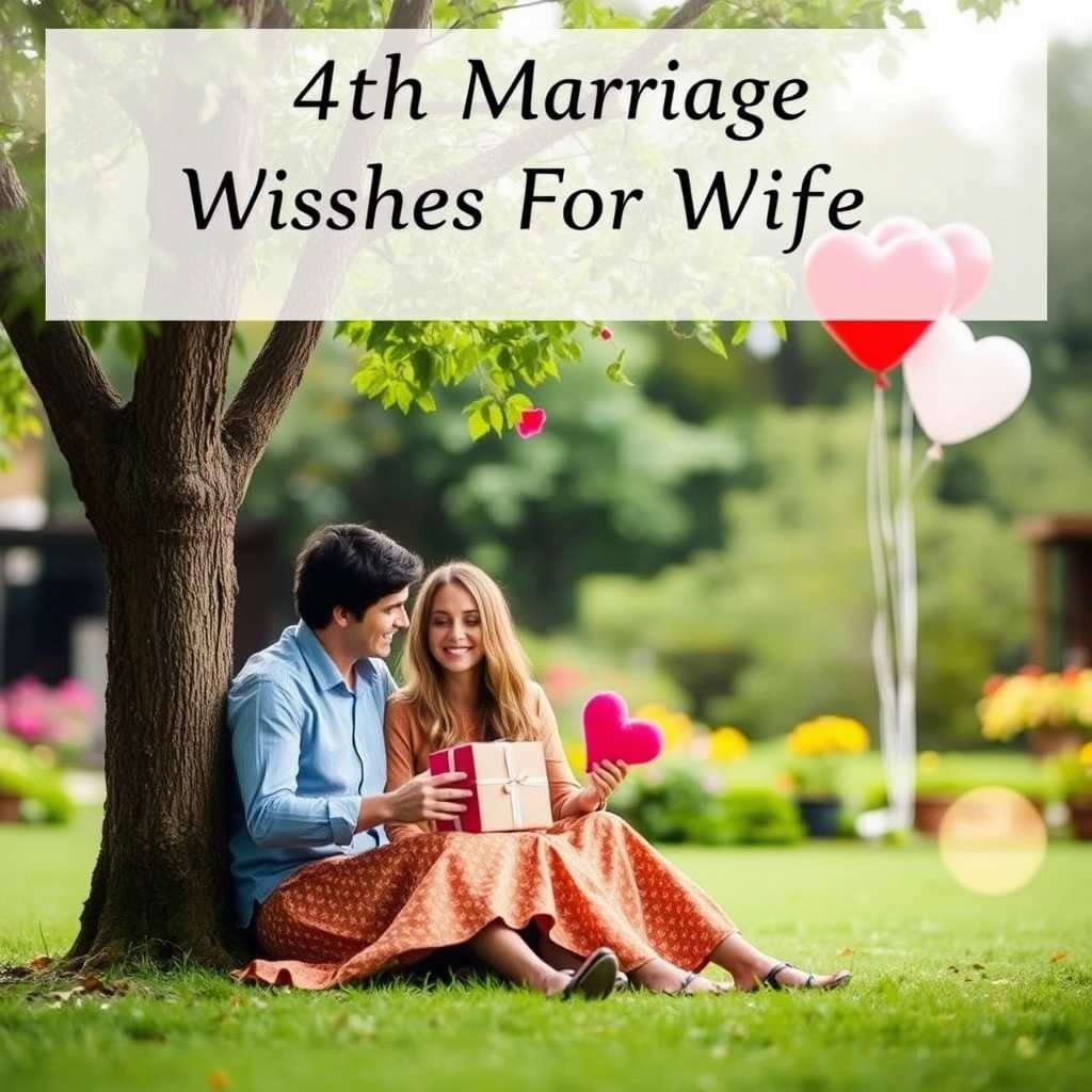 4th Marriage Anniversary Wishes For Wife