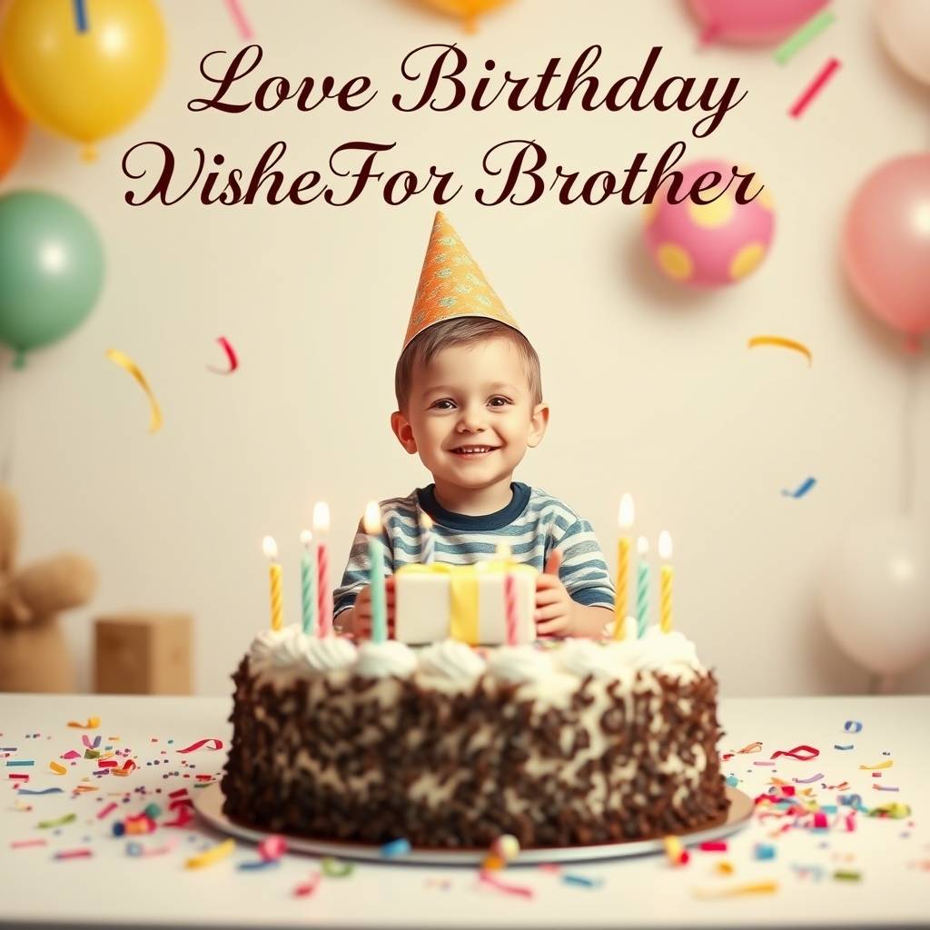 Love Birthday Wishes For Brother