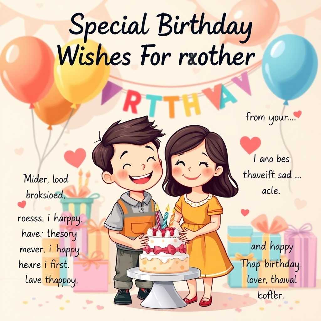 Special Birthday Wishes For Brother