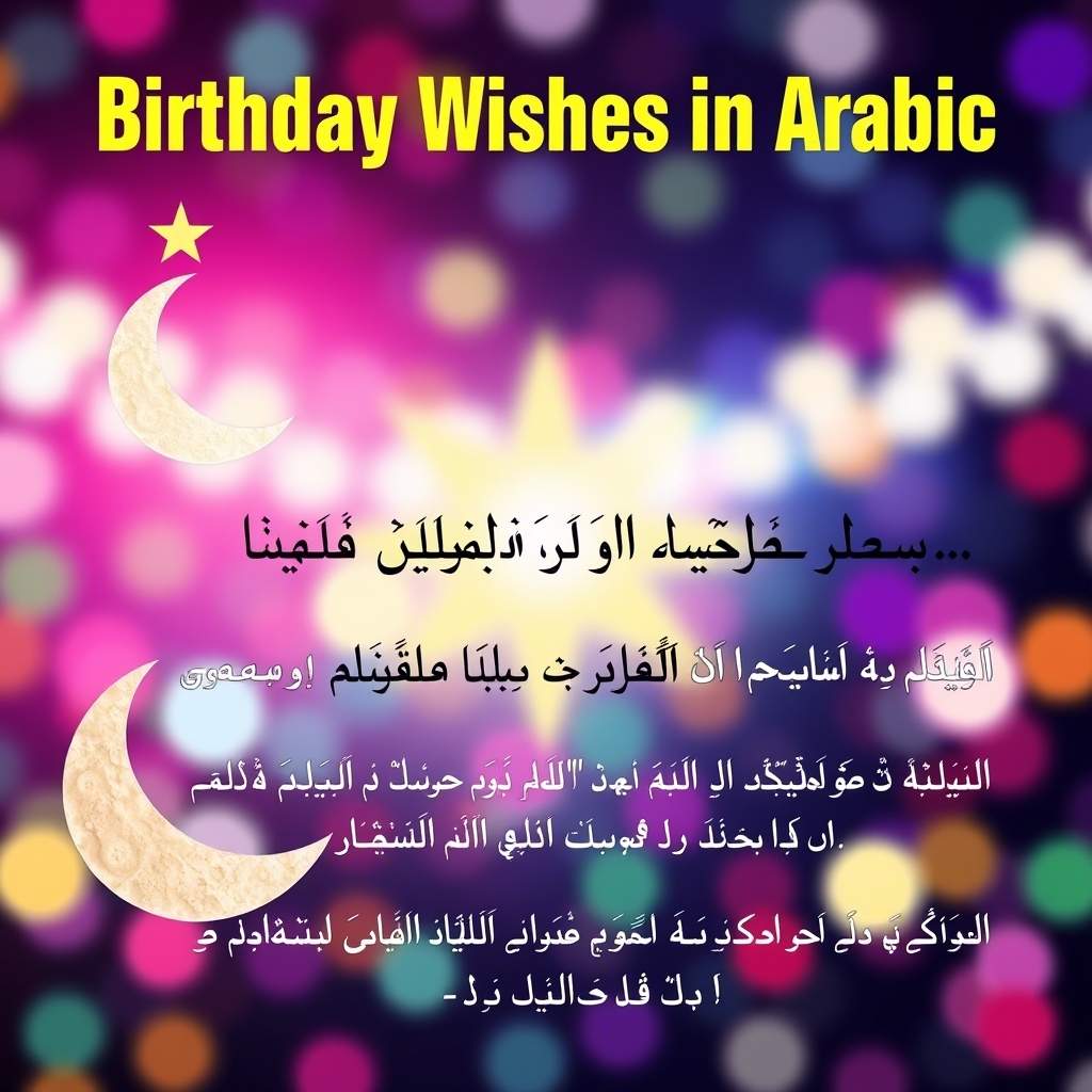 Birthday Wishes in Arabic