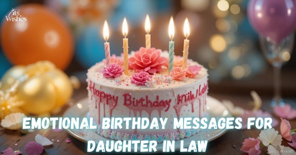 Emotional Birthday Messages for Daughter in Law