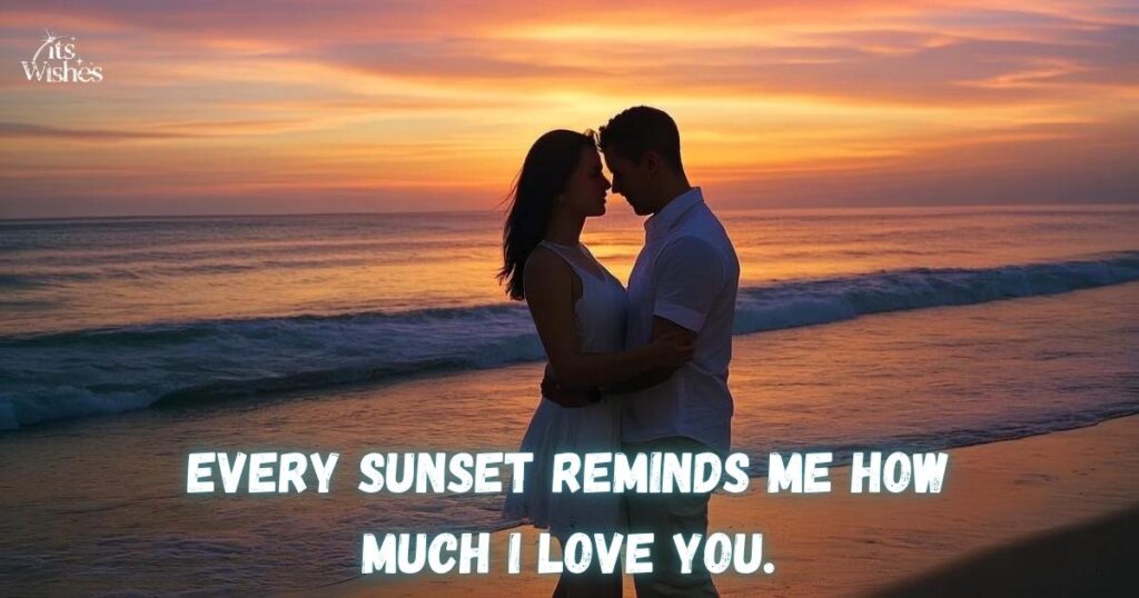 Romantic Sunset Captions