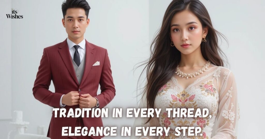 Traditional Suit Captions for Instagram