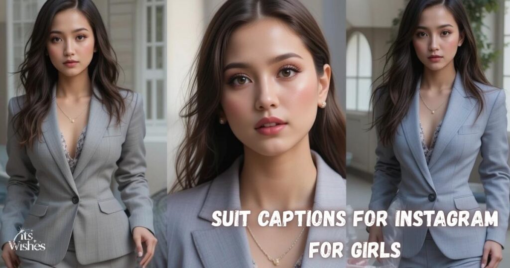 Wearing a Suit Captions for Instagram for Girls