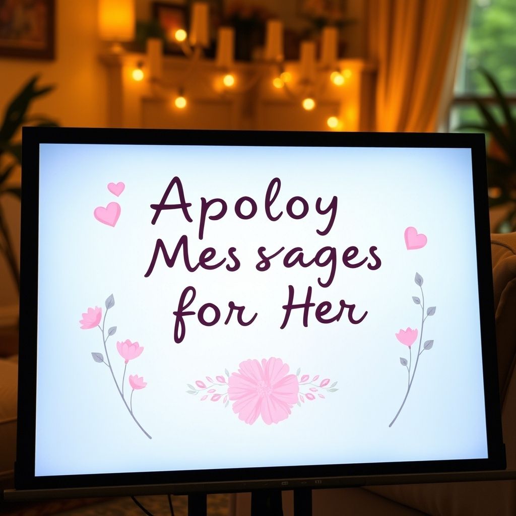 Apology Messages for Her