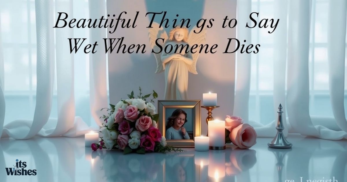 Beautiful Things to Say When Someone Dies