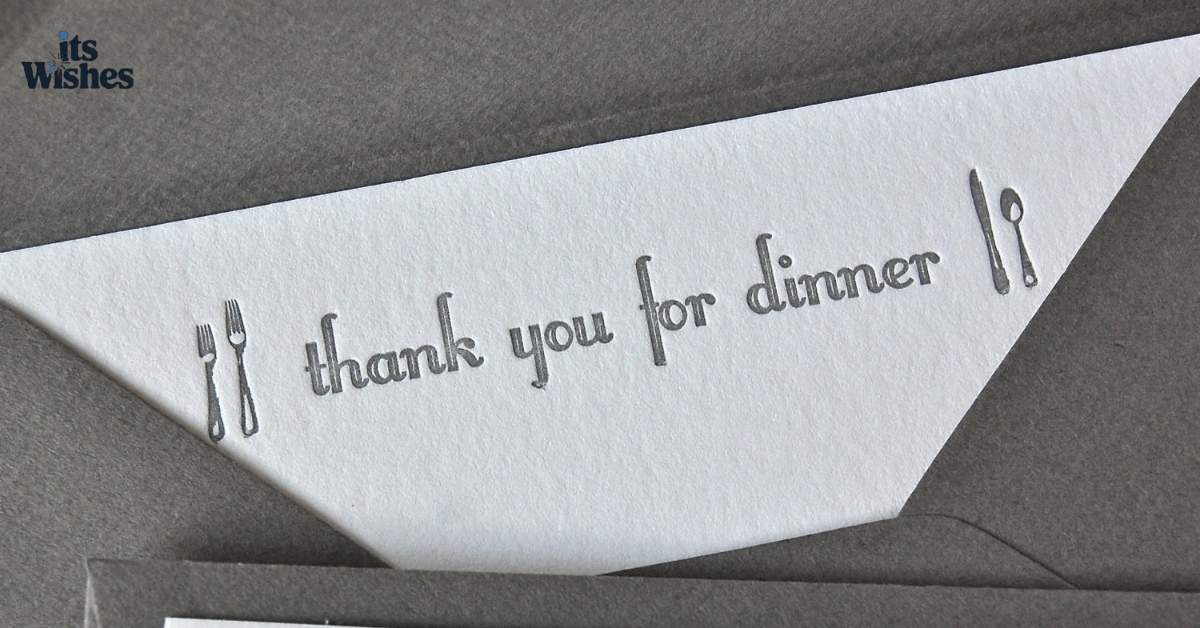 Sweet Thank You Messages for Dinner
